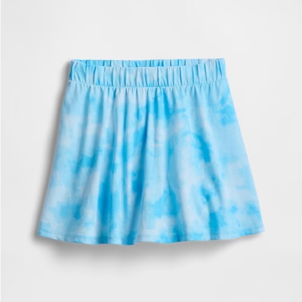 GAP Factory Blue Tie-Dye Skater Skirt